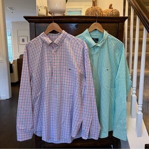 Lot of two Vineyard Vines CLASSIC FIT TUCKER SHIRTS size XXL